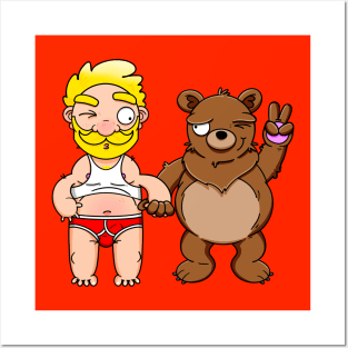 Bear Lover Blond (No Text) Posters and Art